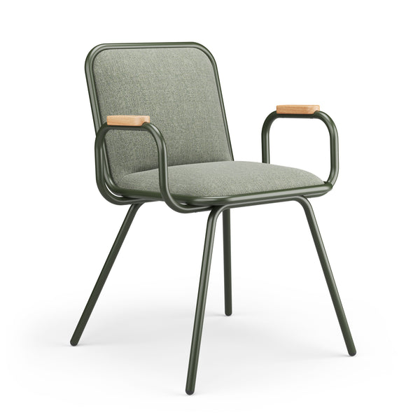 Dulwich Chair - Armrests - Green