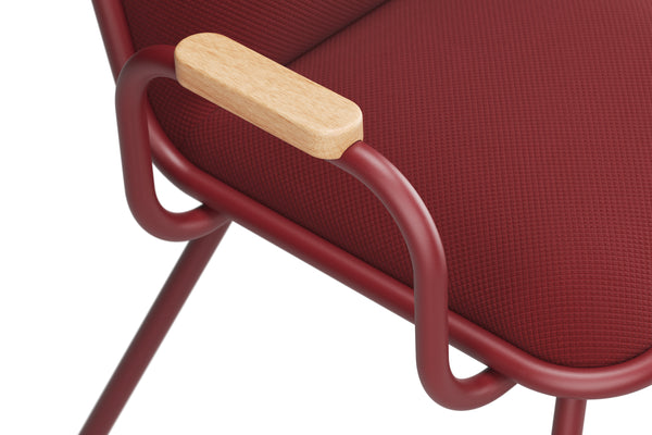 Dulwich Chair - Armrests - Red