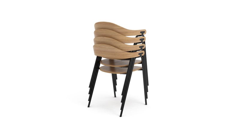 Otto Chair - Oak & Black