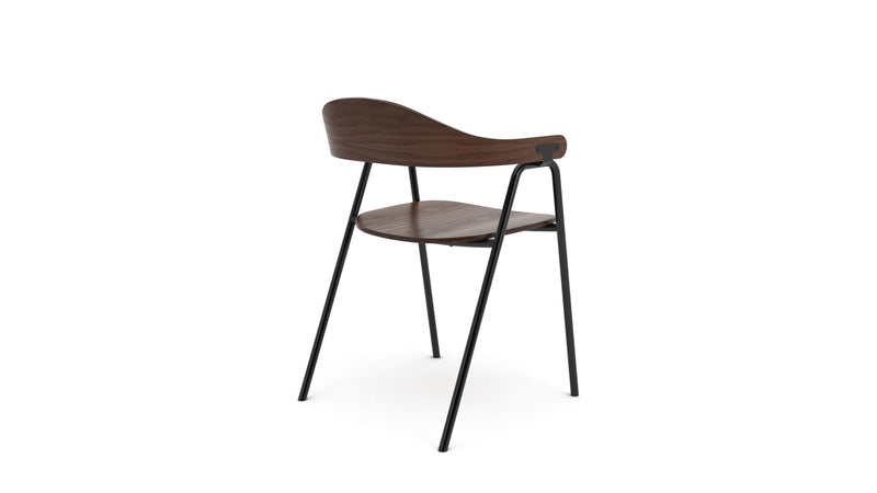 Otto Chair - Walnut & Black