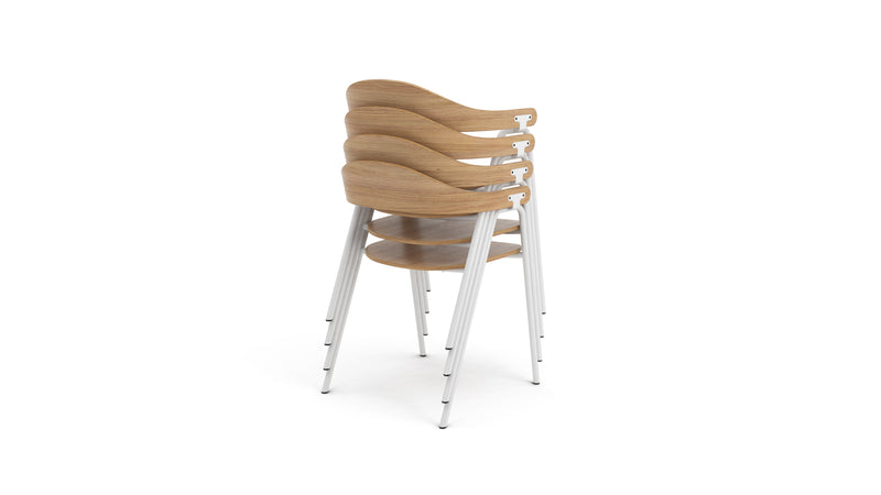 Otto Chair - Oak & White