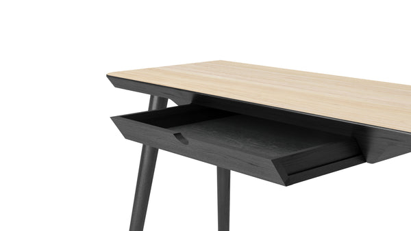 WW Desk - Oak & Black